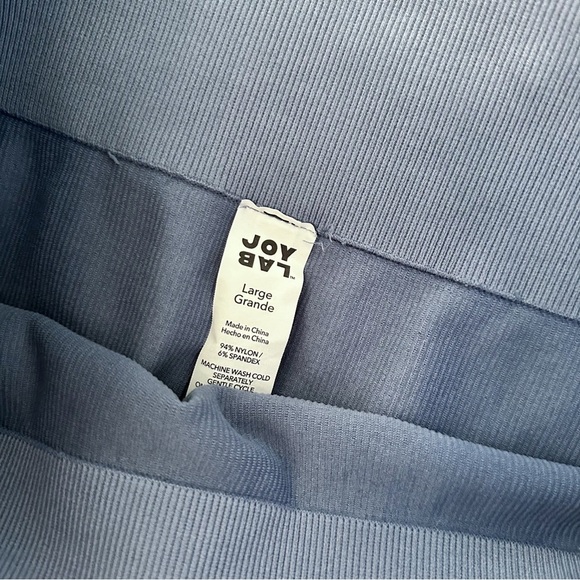 JoyLab Dusty Blue Ribbed High Rise Leggings - Picture 7 of 8